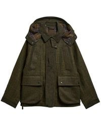 Barbour X Norbit - X Norbit Check-Pattern Hooded Jacket - Lyst