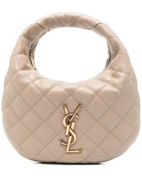Saint Laurent - Neutrals Tote Bags - Lyst