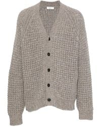 Roberto Collina - Waffle-Knit V-Neck Cardigan - Lyst