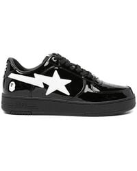 A Bathing Ape - Bape Sta Leather Sneakers - Lyst