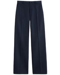 Maison Margiela - Pleated Wool Tailored Trousers - Lyst