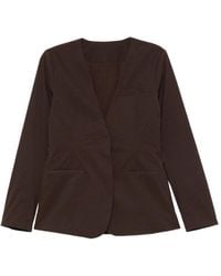 Mark Kenly Domino Tan - Textured Single-Breasted Jacket - Lyst