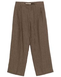 Rohe - Drawstring Pleat Trousers - Lyst