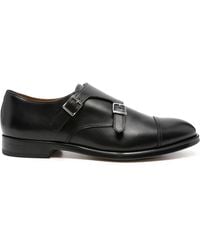 Doucal's - Double-Buckle Leather Monk Shoes - Lyst