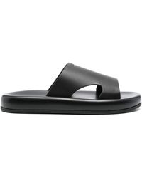 Ferragamo - Cut-Out Leather Sandals - Lyst