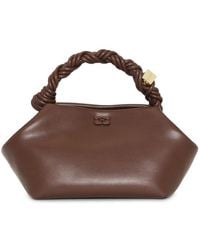 Ganni - Small Bou Braided-Handle Tote Bag - Lyst
