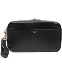 Saint Laurent - Zip Wristlet Wash Bag - Lyst