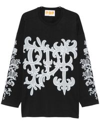 PDF - Graphic-Print Long-Sleeve T-Shirt - Lyst