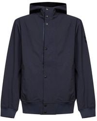 Stone Island - Jacket With Hood And Water- And Wind-Resistant Membrane - Lyst