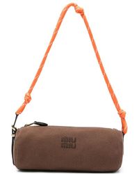 Miu Miu - Gabardine Cylindrical Shoulder Bag - Lyst