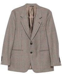 Reveres 1949 - Prince Of Wales Check Single-Breasted Blazer - Lyst