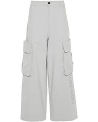Honor The Gift - Logo-Embroidered Wide-Leg Cargo Pants - Lyst