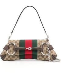 Gucci - Small Horsebit Chain Shoulder Bag - Lyst