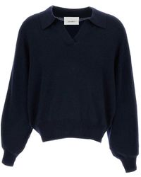 Lisa Yang - Ribbed Polo Wool Sweater - Lyst