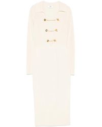 Elisabetta Franchi - Tone Chain-Link Detail Midi Dress - Lyst