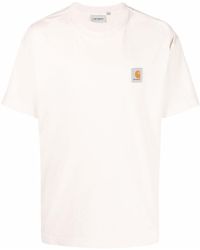 Carhartt - Logo-Patch Cotton T-Shirt - Lyst