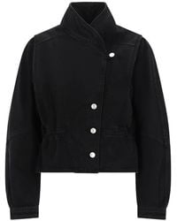 Isabel Marant - Button-Up Denim Jacket - Lyst