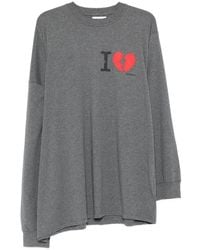 Magliano - Broken-Heart Print Long-Sleeved T-Shirt - Lyst