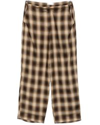 Co. - Plaid-Check Drawstring-Waist Trousers - Lyst