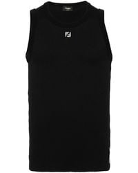Fendi - Ff Logo Plaque Tank Top - Lyst