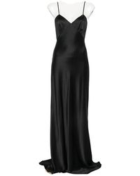 Max Mara - Satin-Finish Back-Cutout Dress - Lyst