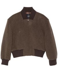 The Seafarer - Padded-Shoulder Bomber Jacket - Lyst