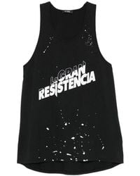 Willy Chavarria - Logo-Print Paint-Splatter Vest - Lyst