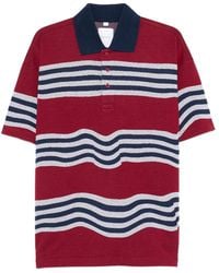 Napapijri - Striped Polo Shirt - Lyst