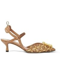 Fendi - Colibri Interwoven Flower Pumps - Lyst