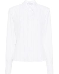 ROWEN ROSE - Crystal-Embellished Cotton Shirt - Lyst