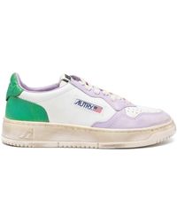 Autry - Super Vintage Leather Sneakers - Lyst