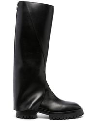 Ann Demeulemeester - 45Mm Leather Knee-Length Boots - Lyst