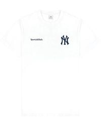 Sporty & Rich - Yankees Serif T-Shirt - Lyst