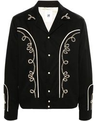 PT Torino - Camp-Collar Embroidered Jacket - Lyst