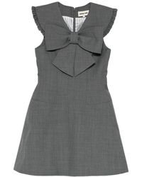 ShuShu/Tong - Bow-Detail Ruffled-Shoulder Dress - Lyst
