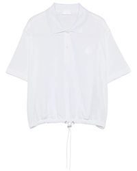 Moncler - Logo Cotton Polo Shirt - Lyst