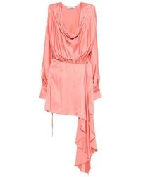 LES FILLES D'EVA - Draped Cowl-Neck Dress - Lyst