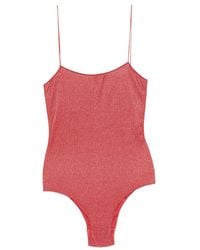 Oséree - Glitter-Effect Spaghetti-Strap Swimsuit - Lyst