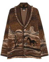 Alanui - Landscape-Pattern Fringed Jacket - Lyst