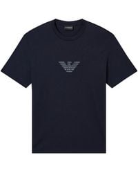 Emporio Armani - Logo Cotton T-Shirt - Lyst