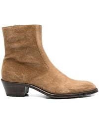 Eraldo - Suede Side-Zip Cowboy Boots - Lyst