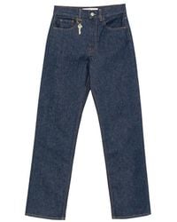 Carven - Key-Charm Straight-Leg Jeans - Lyst