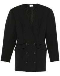 ANDAMANE - Alexis Double-Breasted Blazer - Lyst