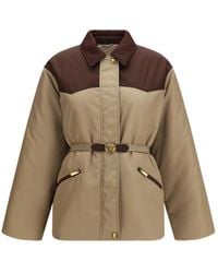 Versace - Beige Nylon Full - Lyst