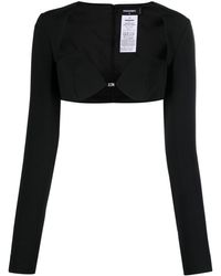 DSquared² - Long-Sleeved Cropped Top - Lyst