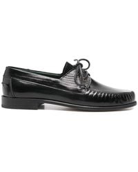 VINNY'S - Millo Two-Tone Lace-Up Boat Shoes - Lyst