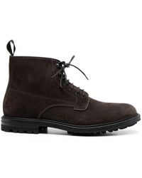 Henderson - Lace-Up Suede Ankle Boots - Lyst