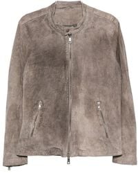 Giorgio Brato - Zip-Up Suede Jacket - Lyst