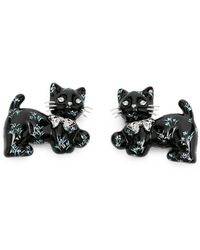 YVMIN - Floral-Print Cat-Shaped Hair Clips - Lyst