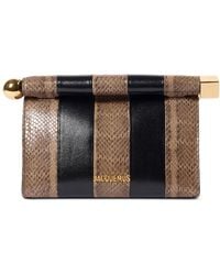 Jacquemus - Le Sac Rond Carre Striped Clutch Bag - Lyst